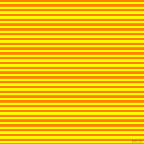 horizontal lines stripes, 8 pixel line width, 8 pixel line spacing, Yellow and Dark Orange horizontal lines and stripes seamless tileable
