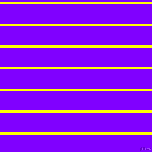 horizontal lines stripes, 8 pixel line width, 64 pixel line spacing, Yellow and Electric Indigo horizontal lines and stripes seamless tileable