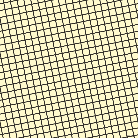 11/101 degree angle diagonal checkered chequered lines, 4 pixel lines width, 24 pixel square size, Acadia and Lemon Chiffon plaid checkered seamless tileable