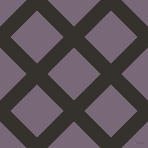 45/135 degree angle diagonal checkered chequered lines, 50 pixel lines width, 132 pixel square size, Acadia and Old Lavender plaid checkered seamless tileable