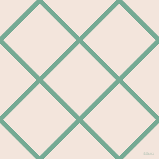 45/135 degree angle diagonal checkered chequered lines, 15 pixel line width, 170 pixel square size, Acapulco and Fair Pink plaid checkered seamless tileable