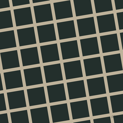 9/99 degree angle diagonal checkered chequered lines, 13 pixel line width, 70 pixel square size, Akaroa and Racing Green plaid checkered seamless tileable