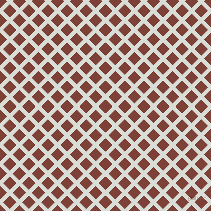 45/135 degree angle diagonal checkered chequered lines, 8 pixel lines width, 19 pixel square size, Aqua Haze and Red Robin plaid checkered seamless tileable