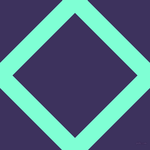 45/135 degree angle diagonal checkered chequered lines, 60 pixel line width, 300 pixel square size, Aquamarine and Jacarta plaid checkered seamless tileable