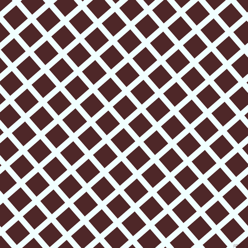 41/131 degree angle diagonal checkered chequered lines, 19 pixel line width, 58 pixel square size, Azure and Volcano plaid checkered seamless tileable