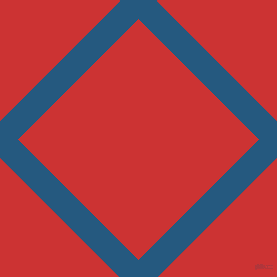 45/135 degree angle diagonal checkered chequered lines, 52 pixel lines width, 345 pixel square size, Bahama Blue and Persian Red plaid checkered seamless tileable