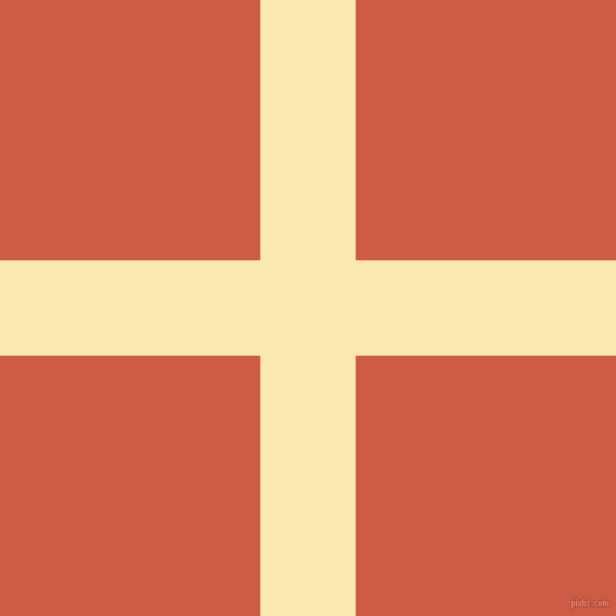 checkered chequered horizontal vertical lines, 88 pixel line width, 480 pixel square size, Banana Mania and Dark Coral plaid checkered seamless tileable