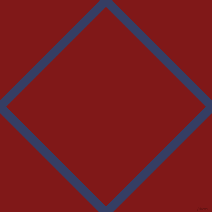 45/135 degree angle diagonal checkered chequered lines, 30 pixel line width, 473 pixel square size, Bay Of Many and Falu Red plaid checkered seamless tileable