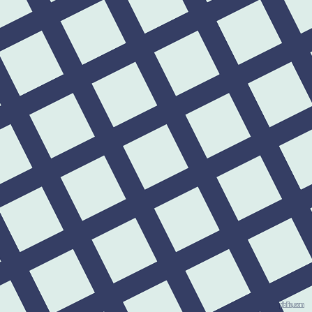 27/117 degree angle diagonal checkered chequered lines, 30 pixel lines width, 70 pixel square size, Bay Of Many and Tranquil plaid checkered seamless tileable