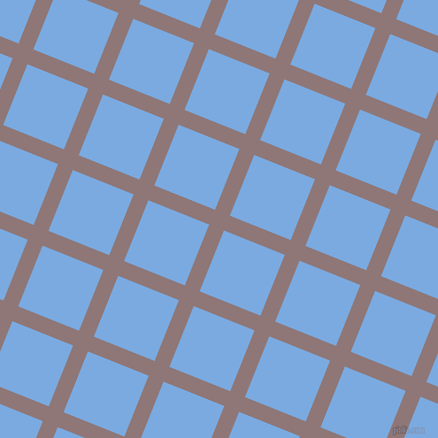 68/158 degree angle diagonal checkered chequered lines, 18 pixel lines width, 74 pixel square size, Bazaar and Jordy Blue plaid checkered seamless tileable