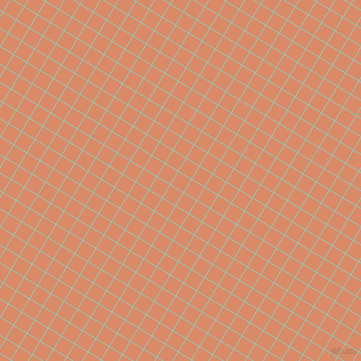 59/149 degree angle diagonal checkered chequered lines, 1 pixel lines width, 21 pixel square size, Bermuda and Copper plaid checkered seamless tileable