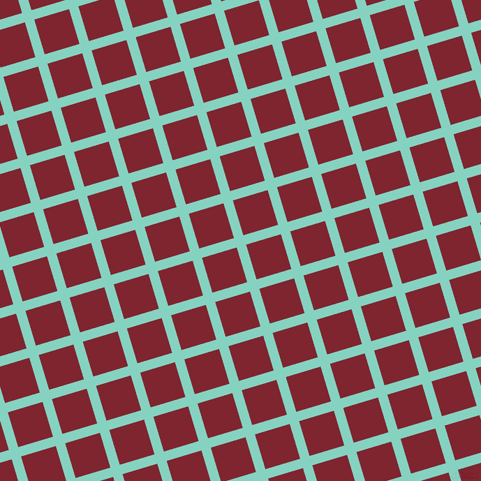 17/107 degree angle diagonal checkered chequered lines, 14 pixel line width, 52 pixel square size, Bermuda and Scarlett plaid checkered seamless tileable