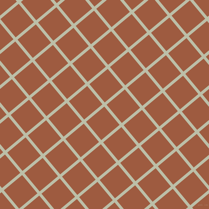 40/130 degree angle diagonal checkered chequered lines, 10 pixel line width, 82 pixel square size, Beryl Green and Sepia plaid checkered seamless tileable