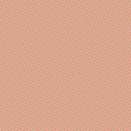 67/157 degree angle diagonal checkered chequered lines, 1 pixel line width, 9 pixel square size, Bittersweet and Cashmere plaid checkered seamless tileable