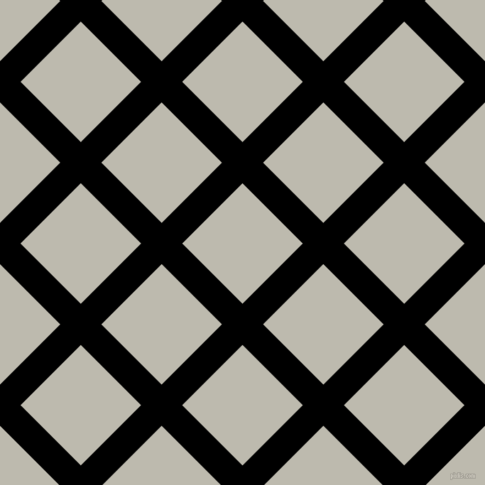 45/135 degree angle diagonal checkered chequered lines, 41 pixel lines width, 120 pixel square size, Black and Grey Nickel plaid checkered seamless tileable