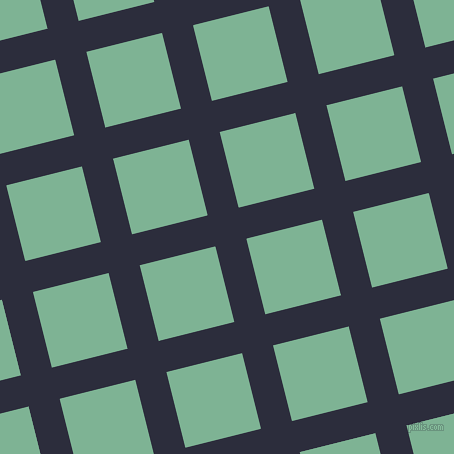14/104 degree angle diagonal checkered chequered lines, 32 pixel lines width, 78 pixel square size, Black Rock and Padua plaid checkered seamless tileable