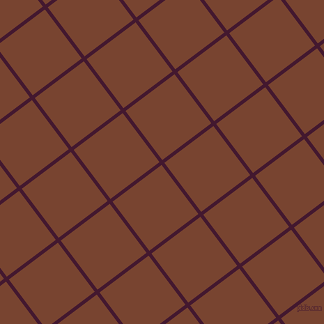 37/127 degree angle diagonal checkered chequered lines, 5 pixel line width, 88 pixel square size, Blackberry and Cumin plaid checkered seamless tileable