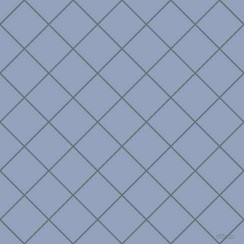 45/135 degree angle diagonal checkered chequered lines, 3 pixel lines width, 66 pixel square size, Blue Bayoux and Rock Blue plaid checkered seamless tileable