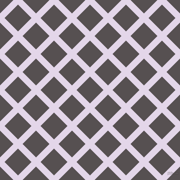 45/135 degree angle diagonal checkered chequered lines, 21 pixel line width, 62 pixel square size, Blue Chalk and Mortar plaid checkered seamless tileable