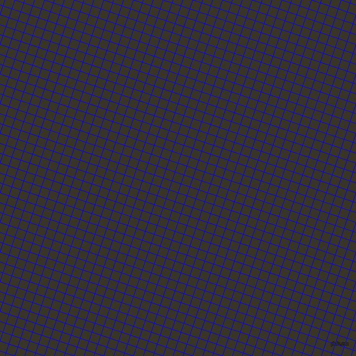 72/162 degree angle diagonal checkered chequered lines, 1 pixel line width, 18 pixel square size, Blue and Graphite plaid checkered seamless tileable