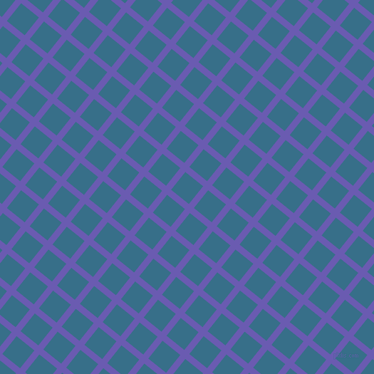 51/141 degree angle diagonal checkered chequered lines, 9 pixel lines width, 32 pixel square size, Blue Marguerite and Astral plaid checkered seamless tileable