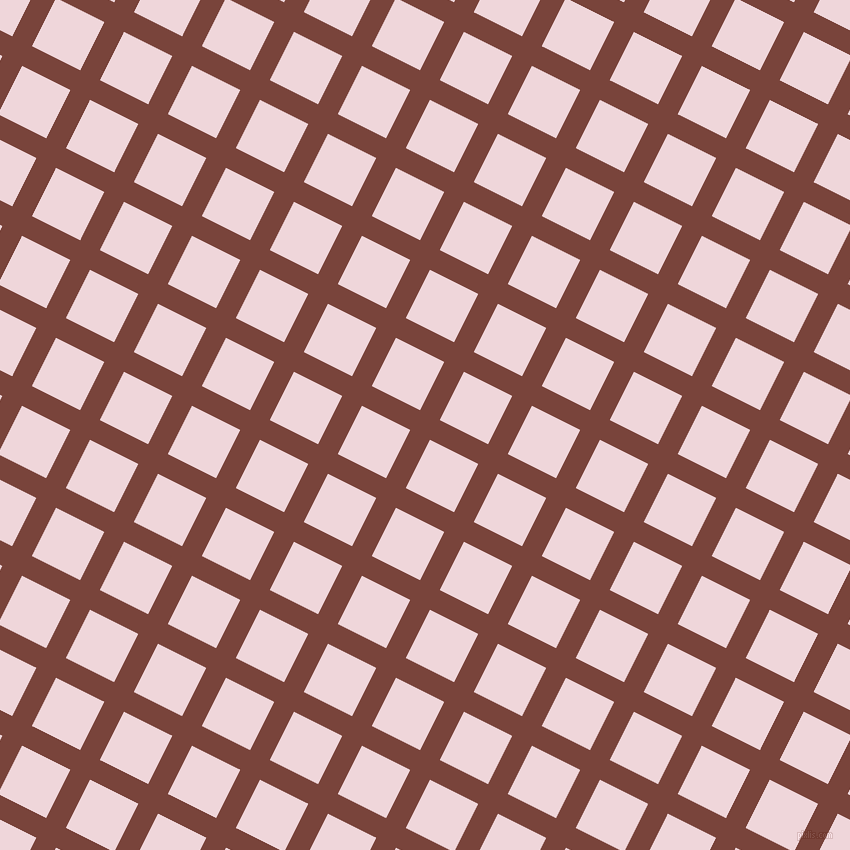 63/153 degree angle diagonal checkered chequered lines, 22 pixel lines width, 54 pixel square size, Bole and Pale Rose plaid checkered seamless tileable