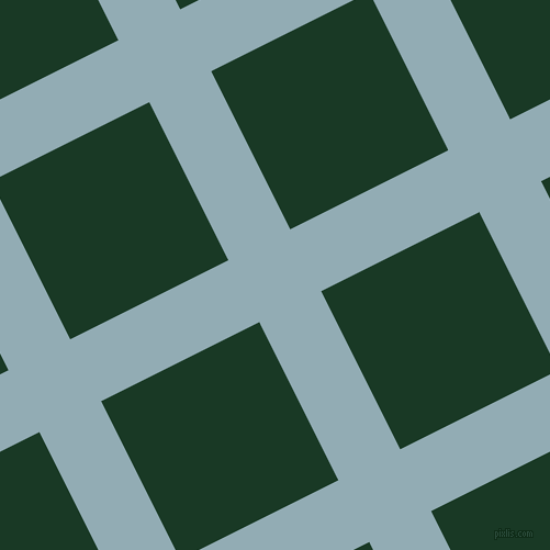 27/117 degree angle diagonal checkered chequered lines, 63 pixel lines width, 161 pixel square size, Botticelli and Deep Fir plaid checkered seamless tileable