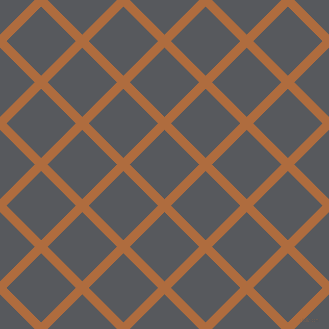 45/135 degree angle diagonal checkered chequered lines, 18 pixel lines width, 96 pixel square size, Bourbon and Bright Grey plaid checkered seamless tileable