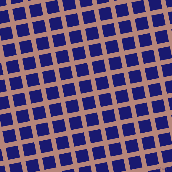 11/101 degree angle diagonal checkered chequered lines, 16 pixel lines width, 41 pixel square size, Brandy Rose and Midnight Blue plaid checkered seamless tileable