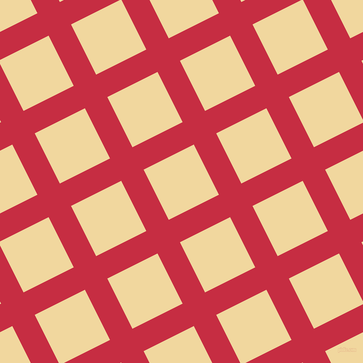 27/117 degree angle diagonal checkered chequered lines, 49 pixel lines width, 110 pixel square size, Brick Red and Splash plaid checkered seamless tileable