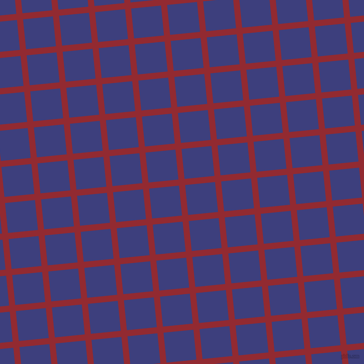 6/96 degree angle diagonal checkered chequered lines, 12 pixel line width, 59 pixel square size, Bright Red and Jacksons Purple plaid checkered seamless tileable