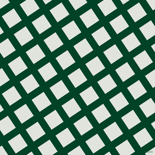 34/124 degree angle diagonal checkered chequered lines, 30 pixel line width, 61 pixel square size, British Racing Green and Catskill White plaid checkered seamless tileable