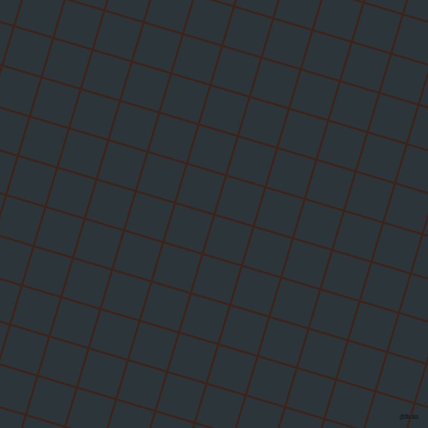 73/163 degree angle diagonal checkered chequered lines, 4 pixel lines width, 76 pixel square size, Brown Pod and Gunmetal plaid checkered seamless tileable