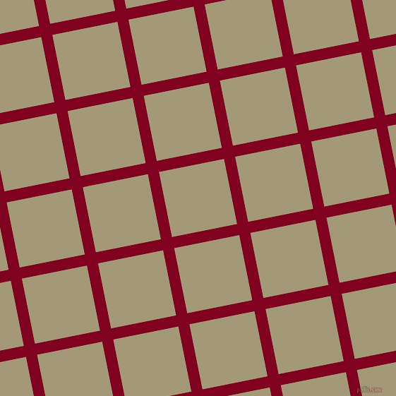 11/101 degree angle diagonal checkered chequered lines, 16 pixel line width, 94 pixel square size, Burgundy and Tallow plaid checkered seamless tileable