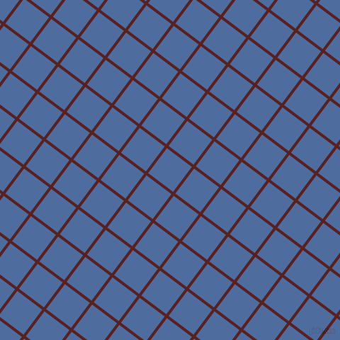53/143 degree angle diagonal checkered chequered lines, 4 pixel lines width, 44 pixel square size, Burnt Crimson and San Marino plaid checkered seamless tileable