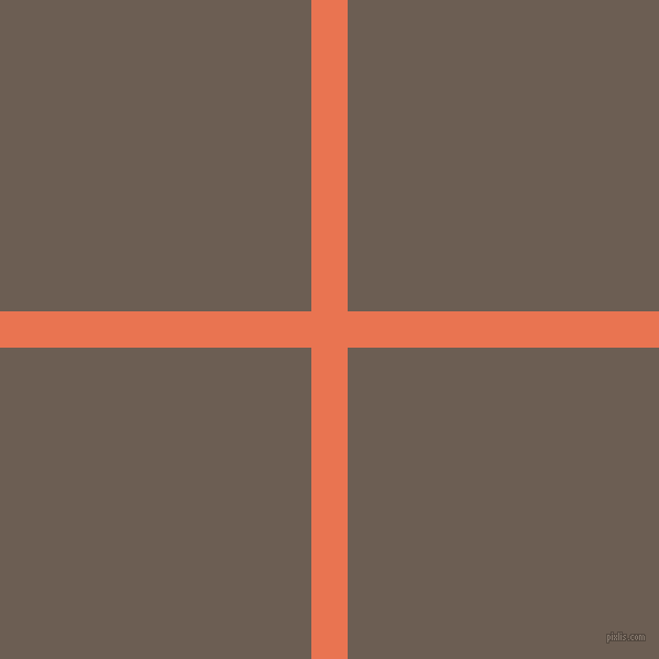 checkered chequered horizontal vertical lines, 33 pixel line width, 566 pixel square size, Burnt Sienna and Kabul plaid checkered seamless tileable