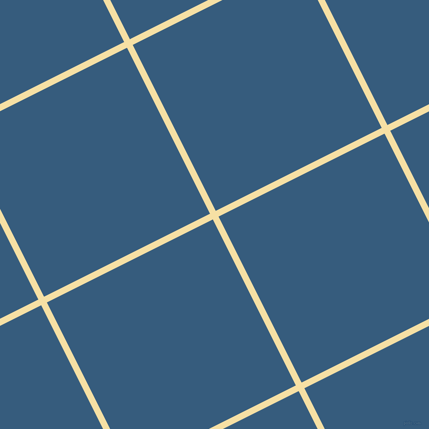27/117 degree angle diagonal checkered chequered lines, 13 pixel line width, 378 pixel square size, Buttermilk and Matisse plaid checkered seamless tileable