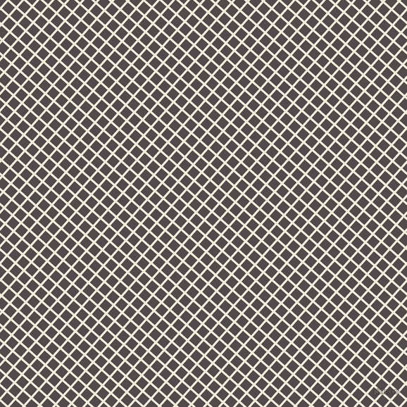 48/138 degree angle diagonal checkered chequered lines, 3 pixel lines width, 13 pixel square size, Buttery White and Matterhorn plaid checkered seamless tileable