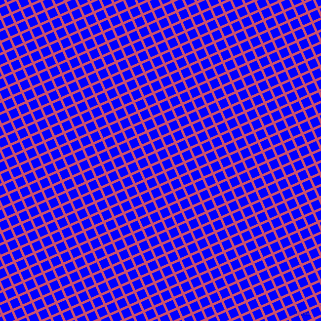 24/114 degree angle diagonal checkered chequered lines, 5 pixel line width, 17 pixel square size, Cabaret and Blue plaid checkered seamless tileable
