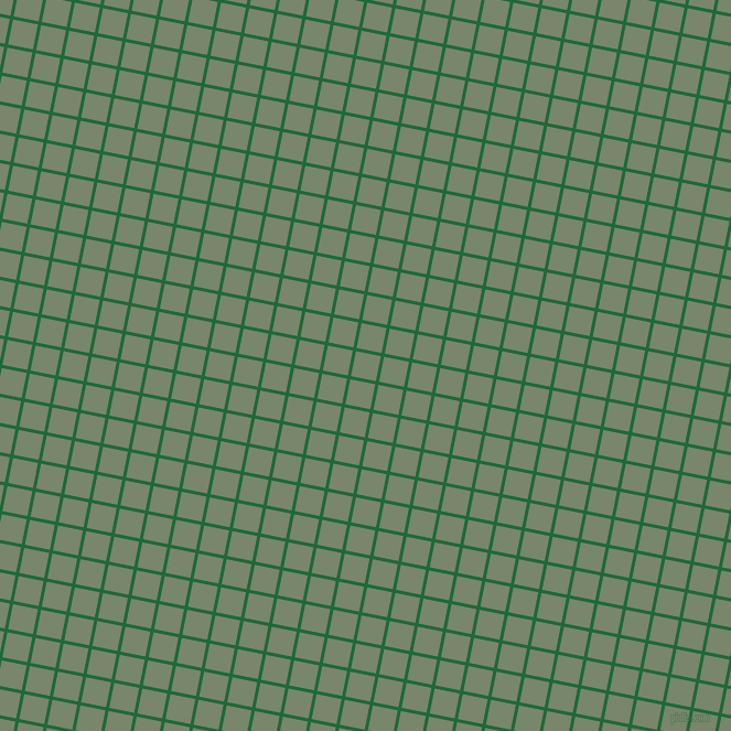 79/169 degree angle diagonal checkered chequered lines, 3 pixel line width, 23 pixel square size, Camarone and Camouflage Green plaid checkered seamless tileable