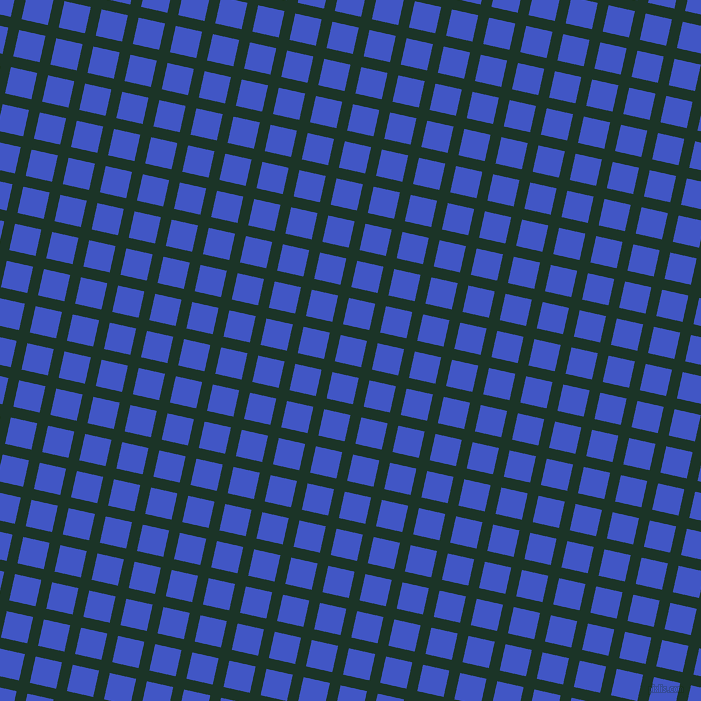 77/167 degree angle diagonal checkered chequered lines, 11 pixel line width, 27 pixel square size, Cardin Green and Free Speech Blue plaid checkered seamless tileable