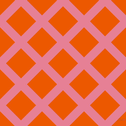 45/135 degree angle diagonal checkered chequered lines, 34 pixel lines width, 86 pixel square size, Carissma and Persimmon plaid checkered seamless tileable