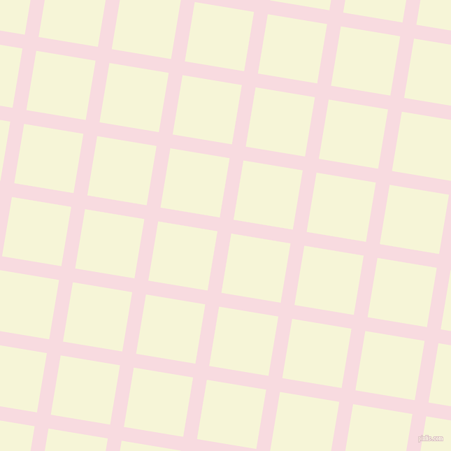 81/171 degree angle diagonal checkered chequered lines, 20 pixel line width, 86 pixel square size, Carousel Pink and Hint Of Yellow plaid checkered seamless tileable