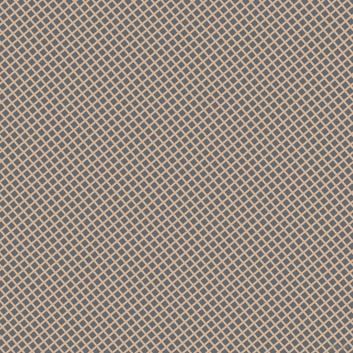 40/130 degree angle diagonal checkered chequered lines, 4 pixel lines width, 11 pixel square size, Cashmere and Mid Grey plaid checkered seamless tileable