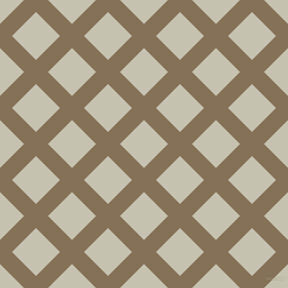 45/135 degree angle diagonal checkered chequered lines, 34 pixel line width, 68 pixel square size, Cement and Kangaroo plaid checkered seamless tileable