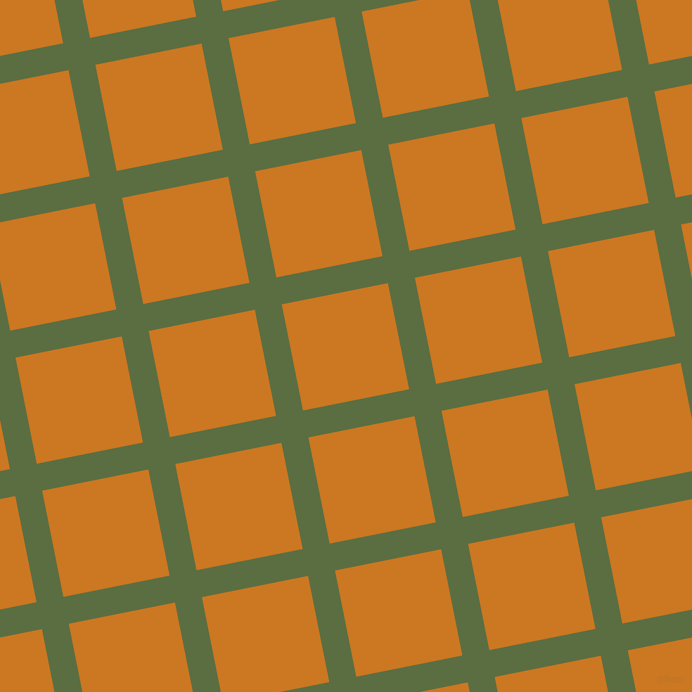 11/101 degree angle diagonal checkered chequered lines, 39 pixel line width, 154 pixel square size, Chalet Green and Ochre plaid checkered seamless tileable