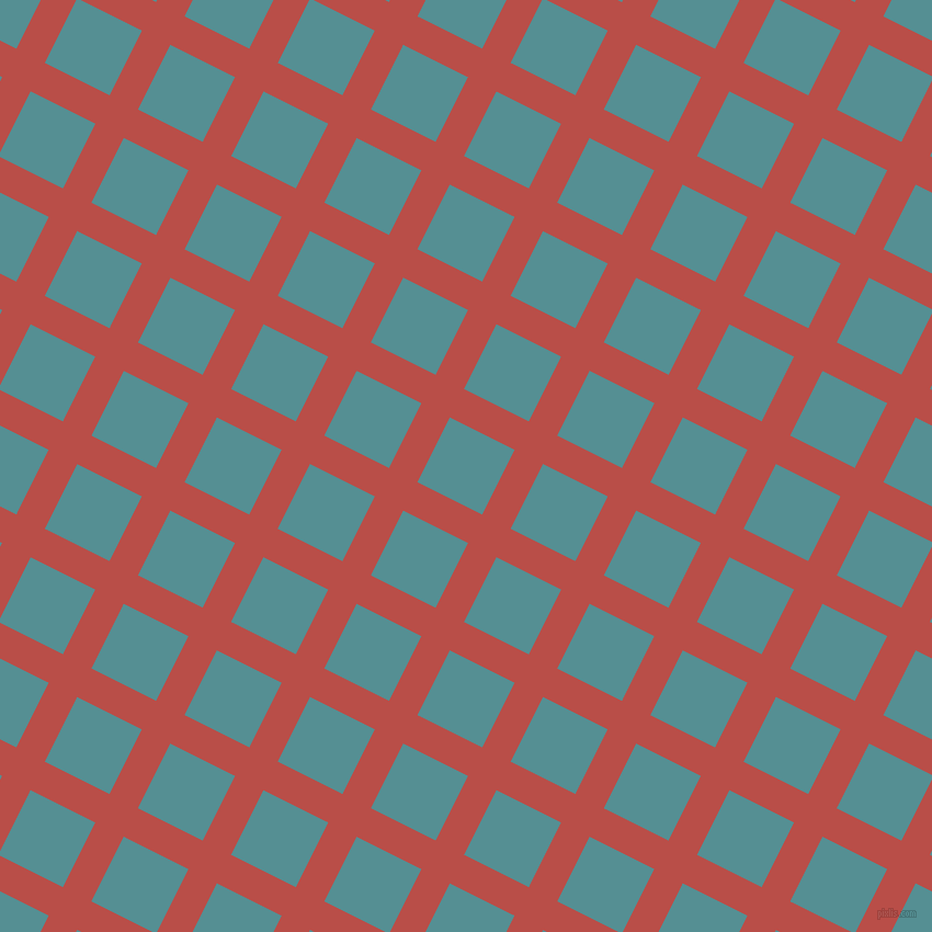 63/153 degree angle diagonal checkered chequered lines, 29 pixel line width, 66 pixel square size, Chestnut and Half Baked plaid checkered seamless tileable