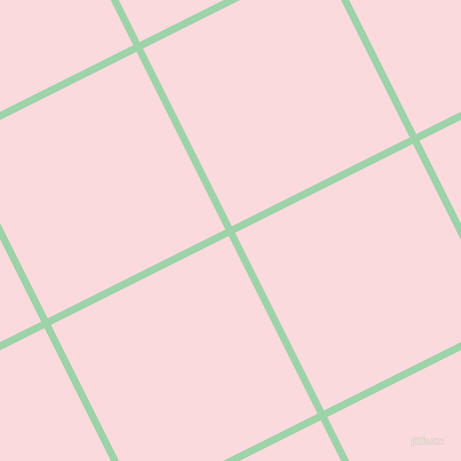 27/117 degree angle diagonal checkered chequered lines, 8 pixel lines width, 219 pixel square size, Chinook and Pale Pink plaid checkered seamless tileable