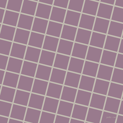 76/166 degree angle diagonal checkered chequered lines, 5 pixel line width, 47 pixel square size, Cloud and Mountbatten Pink plaid checkered seamless tileable