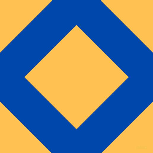 45/135 degree angle diagonal checkered chequered lines, 116 pixel lines width, 249 pixel square size, Cobalt and Golden Tainoi plaid checkered seamless tileable